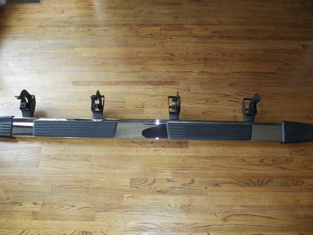2019-2021 GMC Sierra Chevrolet Silverado OEM running board wheel to wheel chrome