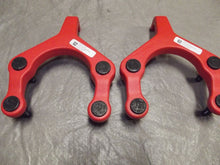 Load image into Gallery viewer, 2018-2022 Jeep Wrangler JL JT Mopar OEM Front Bumper Stock Tow Hooks Orange
