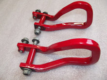 Load image into Gallery viewer, 2019-2023 GMC Sierra 1500 Front Red Tow Recovery Hooks Factory with Bolts OEM
