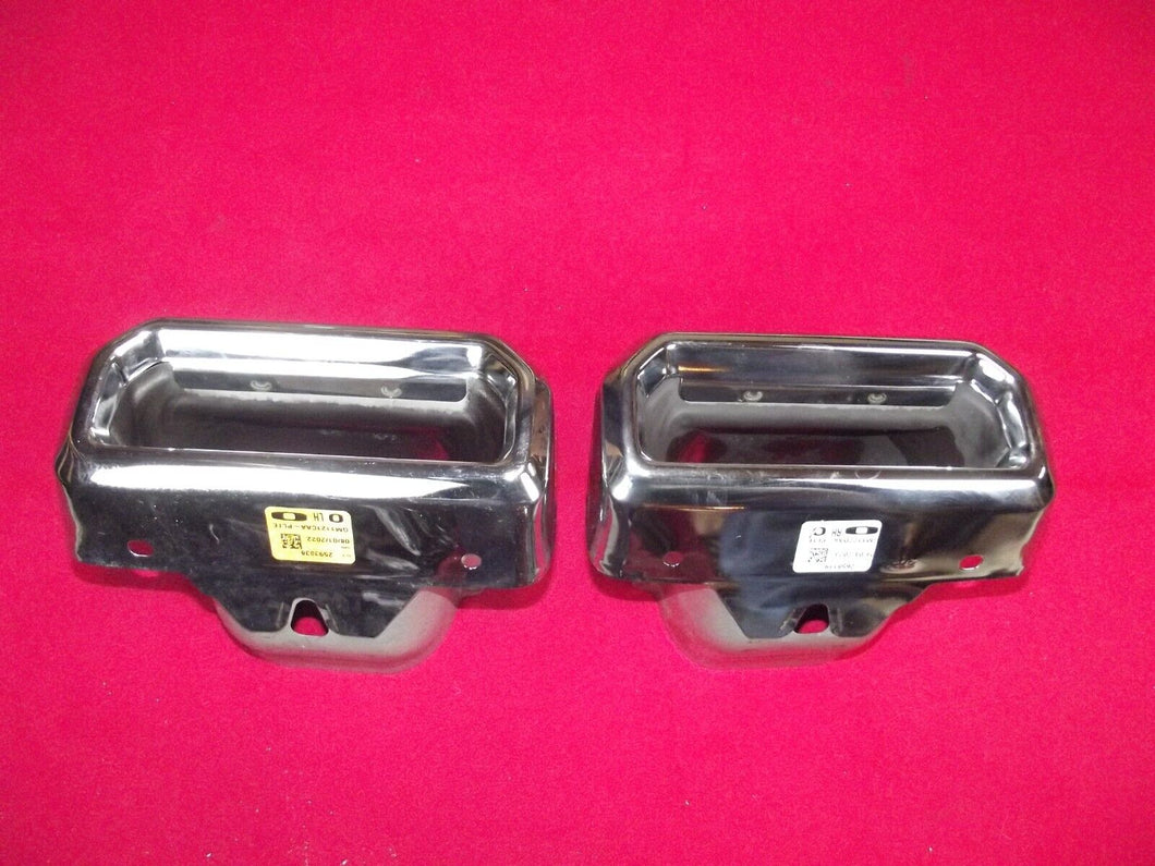 2019-2024 Chevrolet Silverado 1500 GMC Sierra OEM Exhaust Bezels Tips Right Left