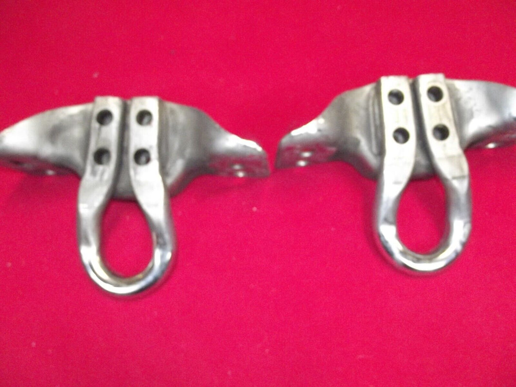 2017-2022 FORD F-250 F250 F-350 SUPER DUTY front bumper CHROME Tow Hooks OEM