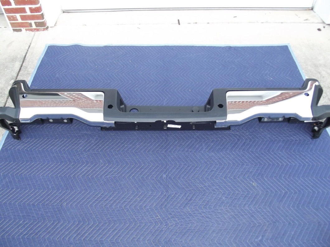 2023-2025 Ford F250 F350 F450 Super Chrome Rear Bumper Sensor holes OEM