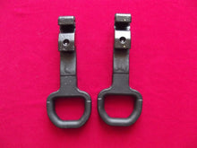 Load image into Gallery viewer, 2019-2025 RAM 2500 3500 Front bumper tow hooks black MOPAR OEM
