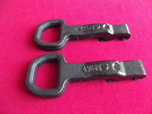 Load image into Gallery viewer, 2019-2025 RAM 2500 3500 Front bumper tow hooks black MOPAR OEM
